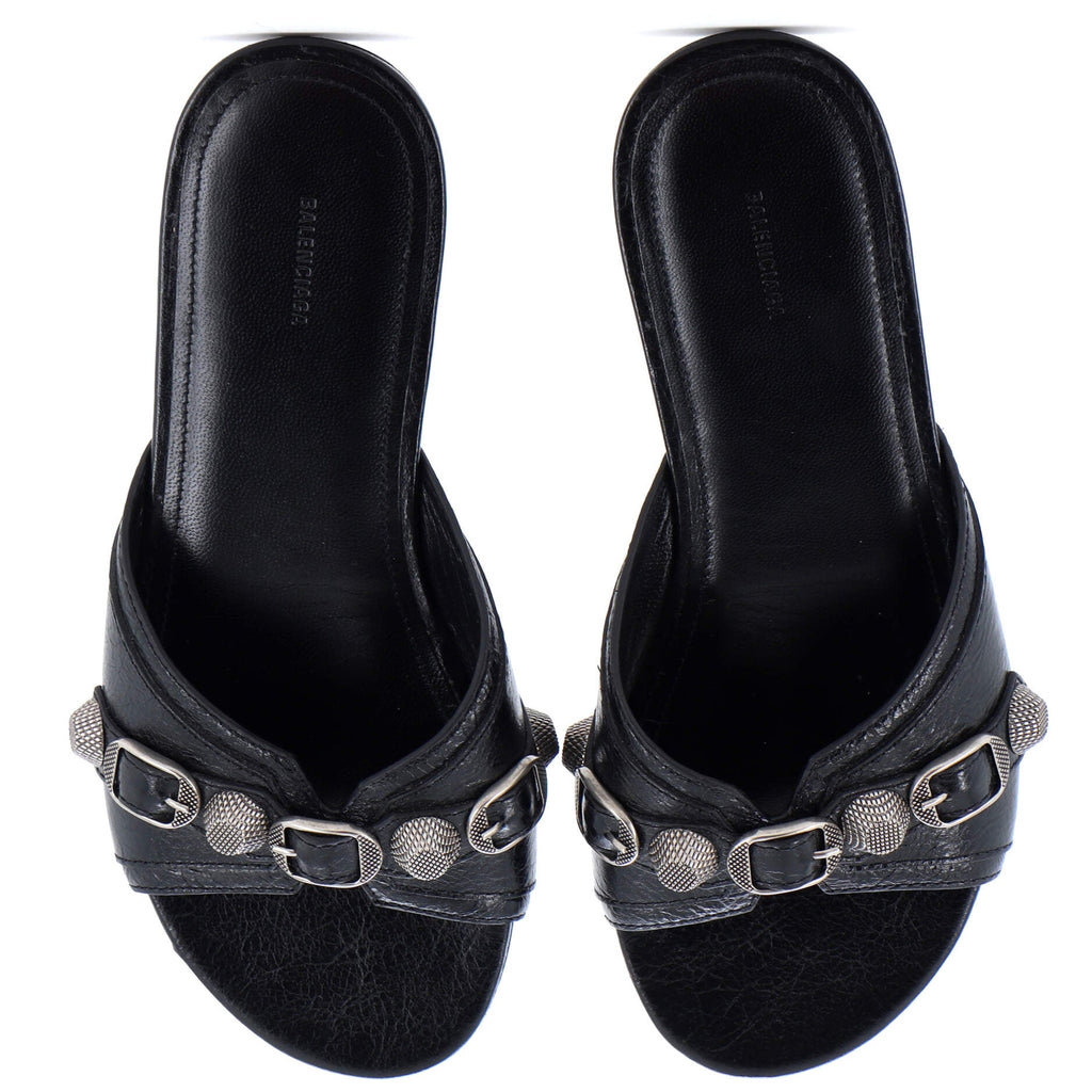 Women's Cagole Flat Sandals Leather