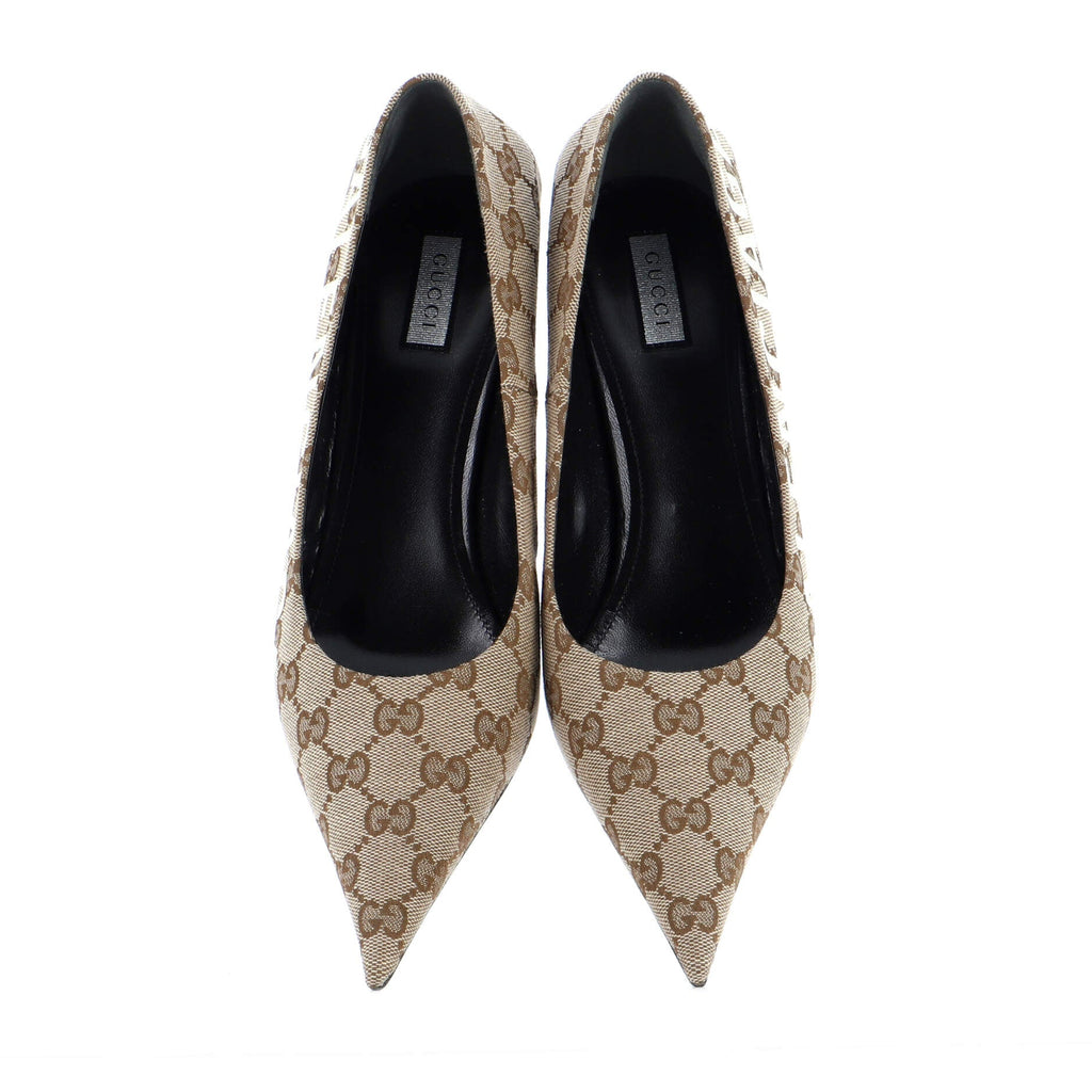 x Balenciaga The Hacker Project Women's Knife Pumps GG Canvas