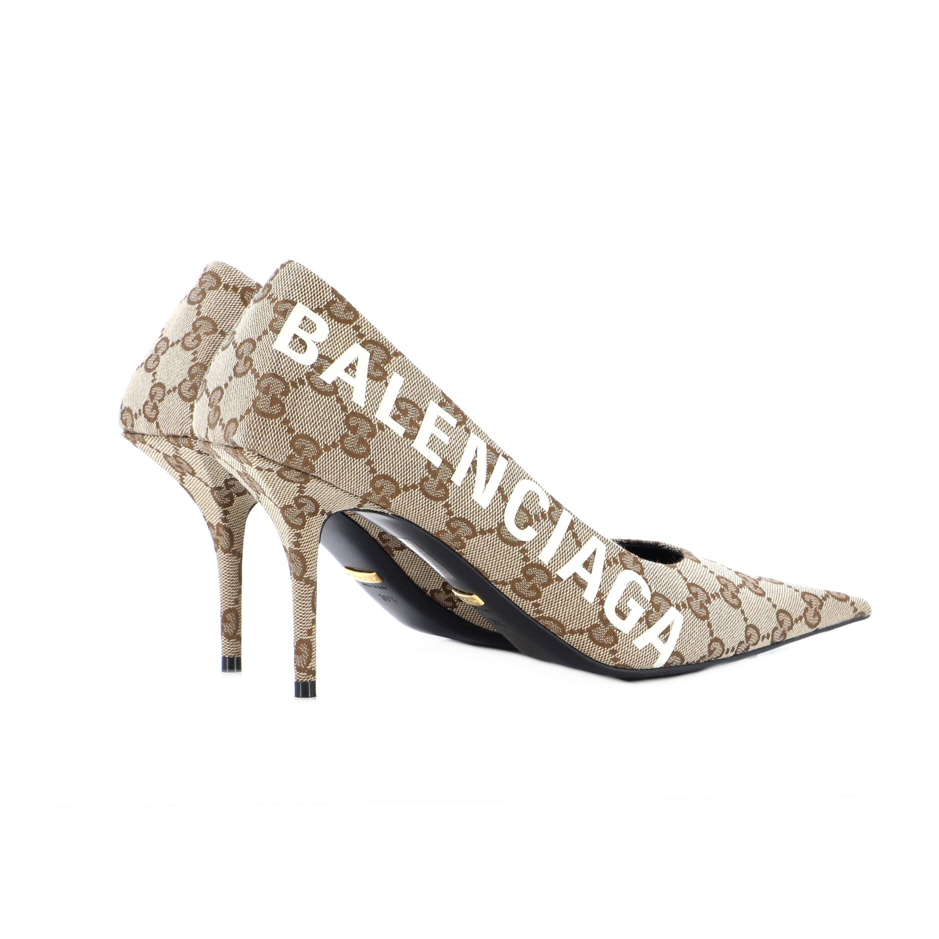 x Balenciaga The Hacker Project Women's Knife Pumps GG Canvas