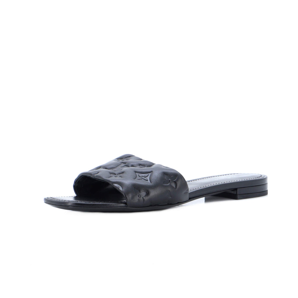 Women's Revival Mule Sandals Monogram Embossed Leather