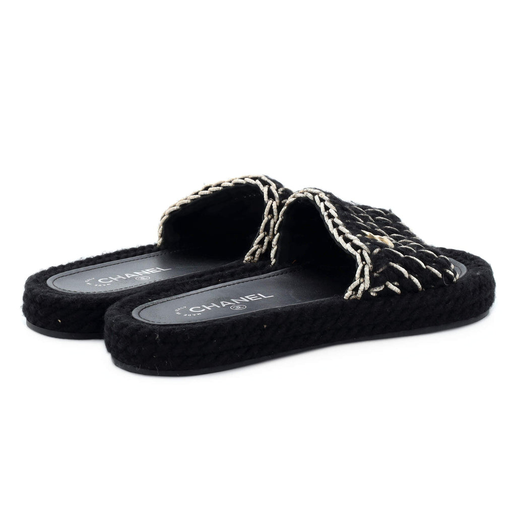 Women's CC Slide Sandals Braided Knit