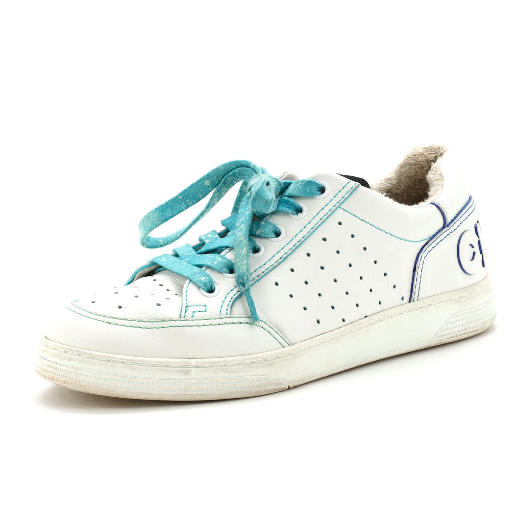 Women's Logo Low-Top Sneakers Leather
