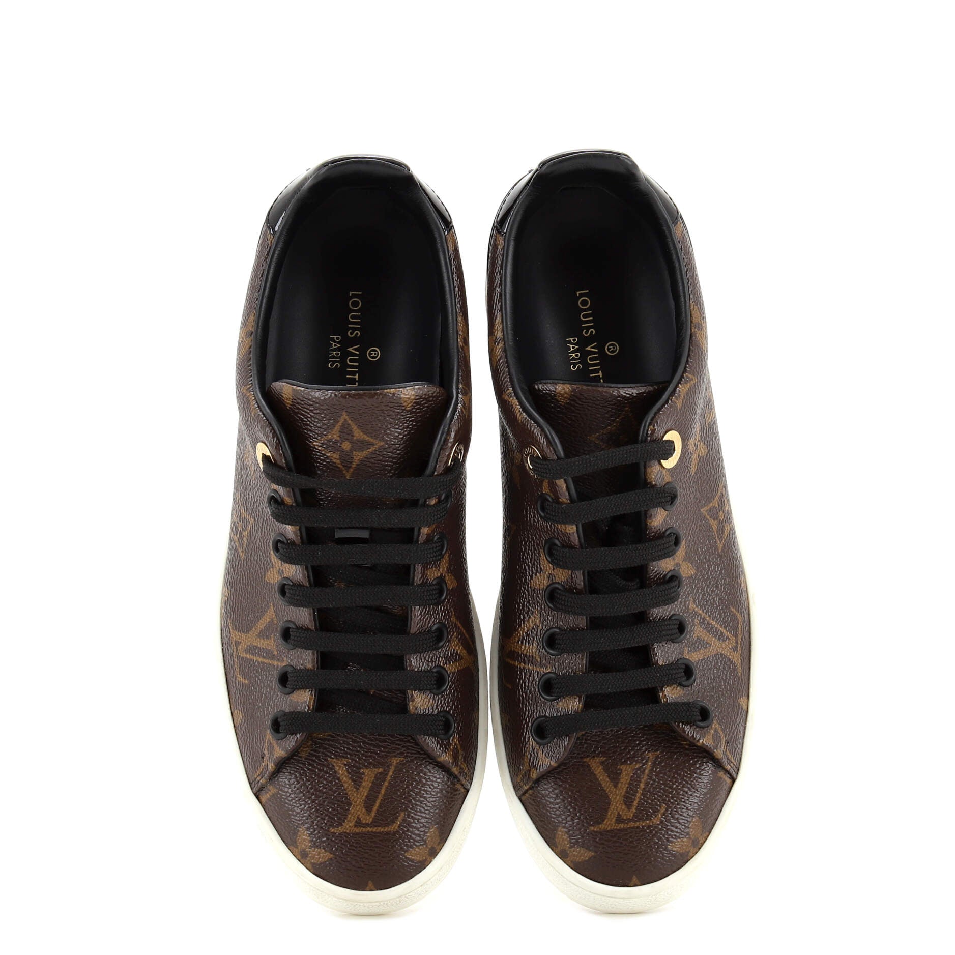 Women's FrontRow Sneakers Monogram Canvas with Patent