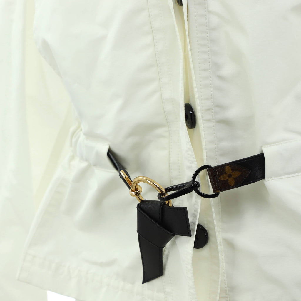 Women's Monogram Short Hooded Parka Polyamide and Cotton