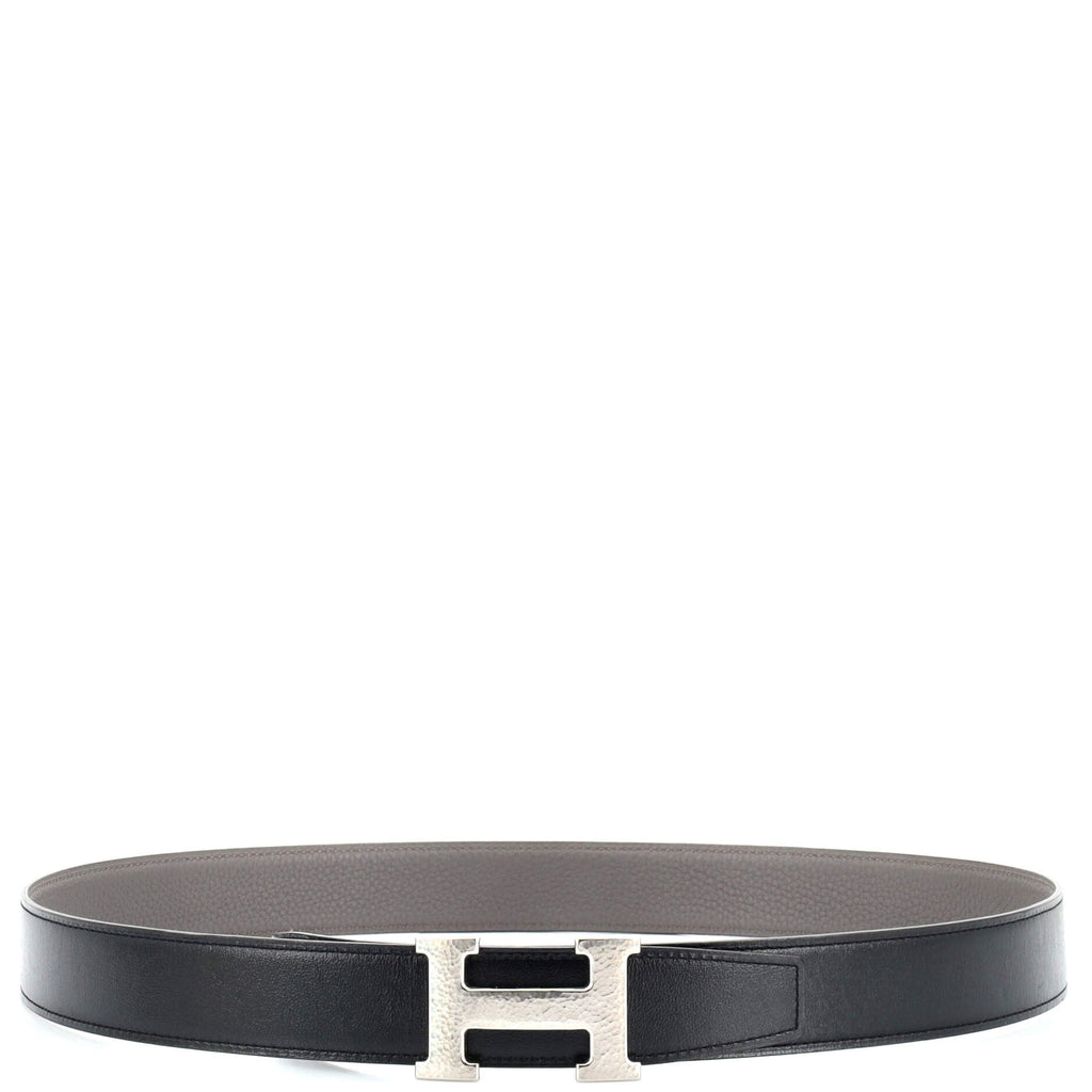 Constance Martelee H Reversible Belt Leather with Hammered Hardware Medium 70