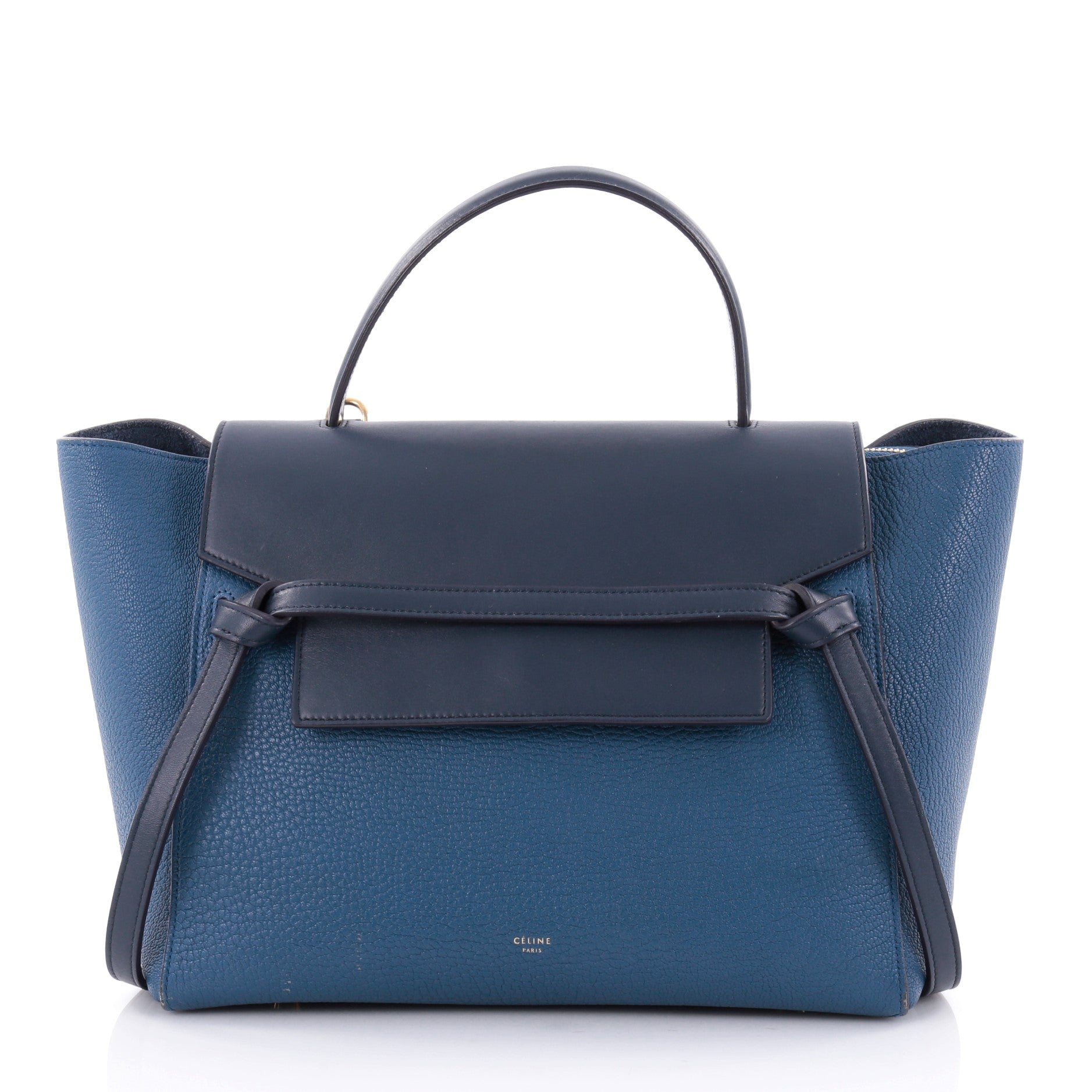 Bicolor Belt Bag Leather Mini