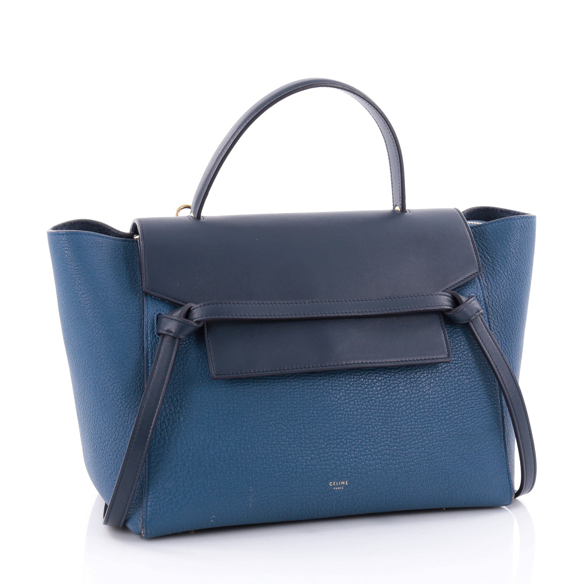 Bicolor Belt Bag Leather Mini