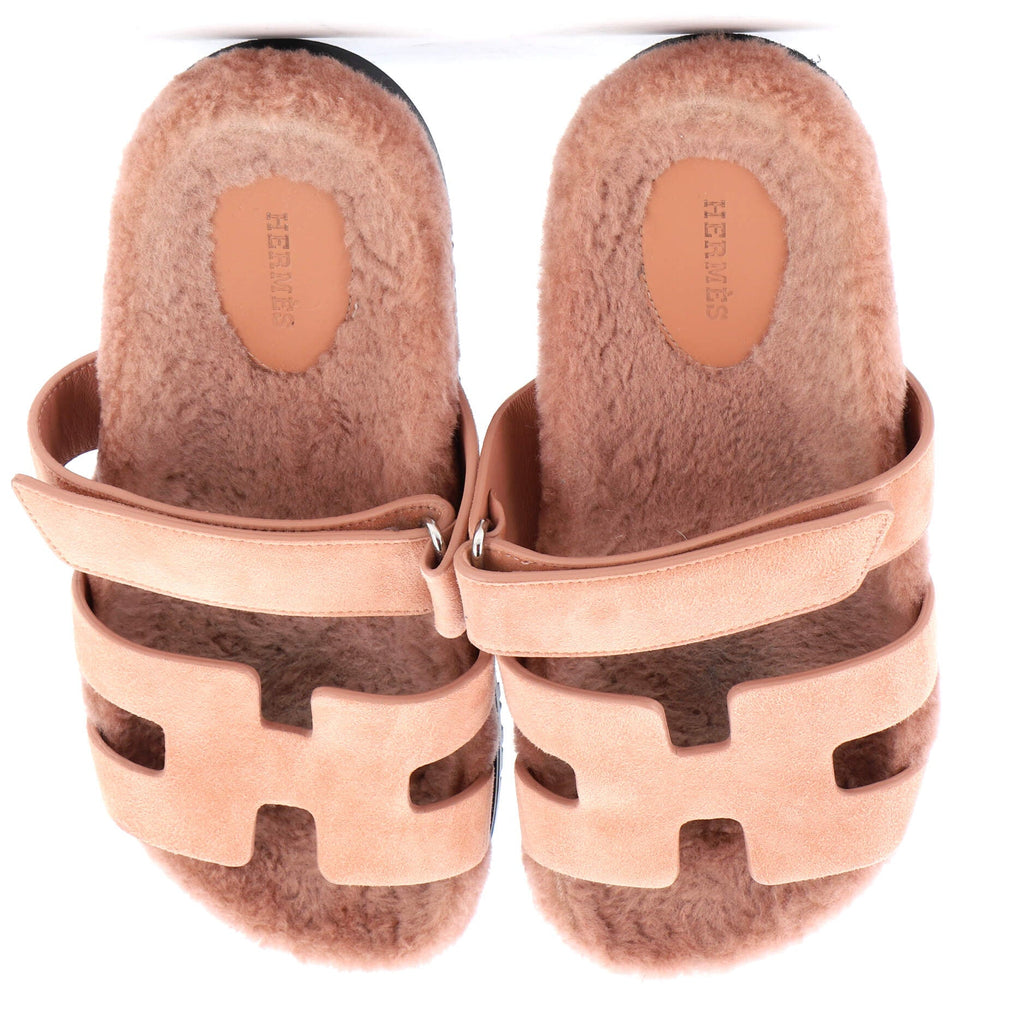 Women's Chypre Sandals Suede with Shearling