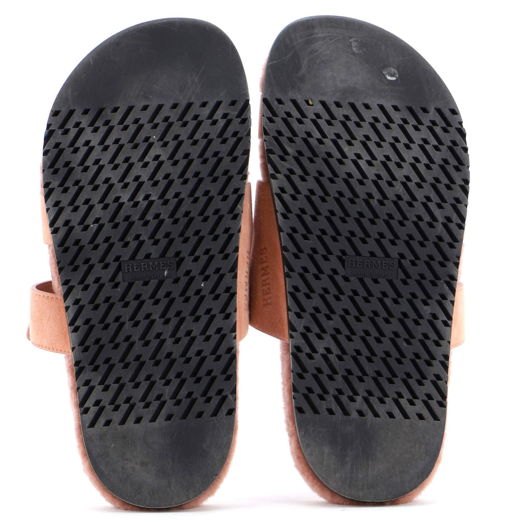 Women's Chypre Sandals Suede with Shearling