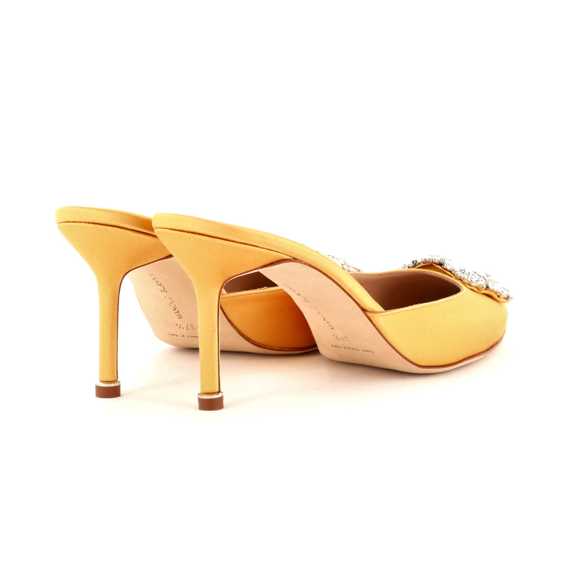 Women's Hangisimu Heeled Mules Satin 70