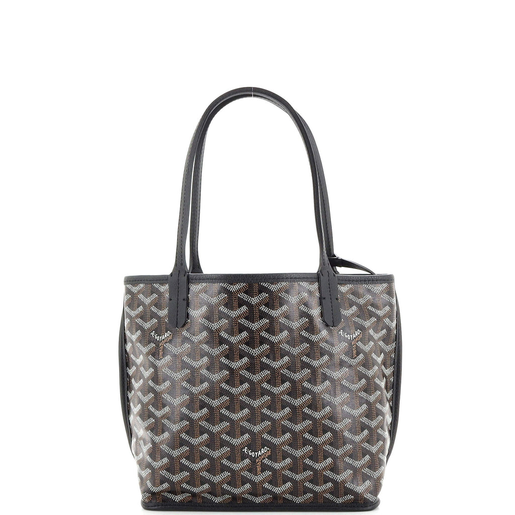Anjou Reversible Tote Coated Canvas Mini