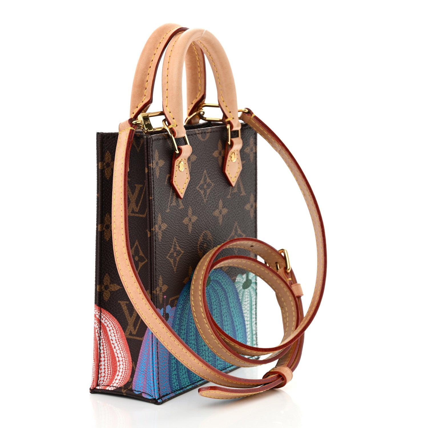 LV X YK Monogram Pumpkin Petit Sac Plat Multicolor