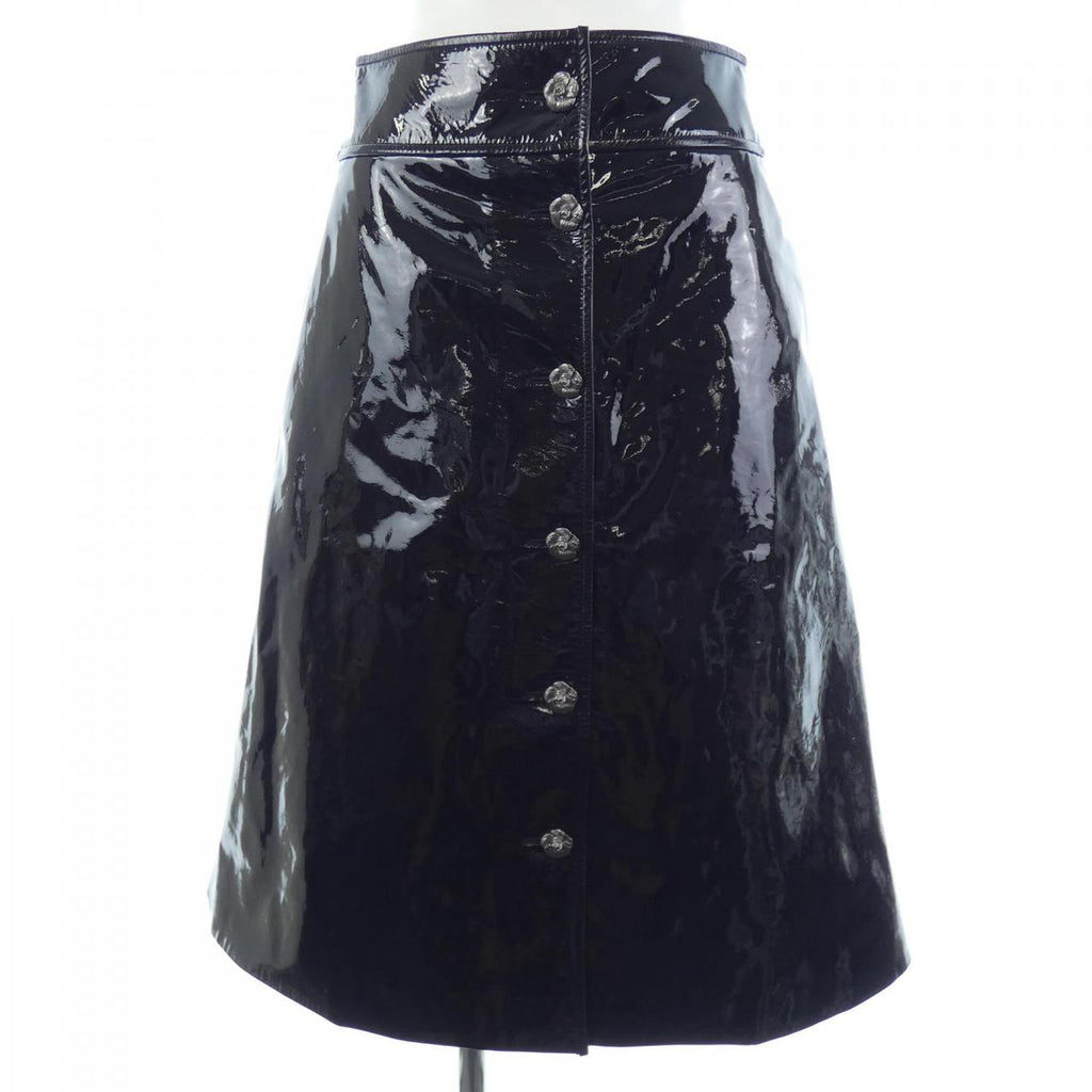Chanel P75932C67706 Patent Lambskin Skirt