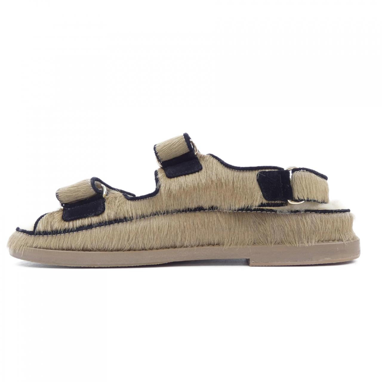 Chanel G35927Y56034 Harako Calfskin Suede Sandals
