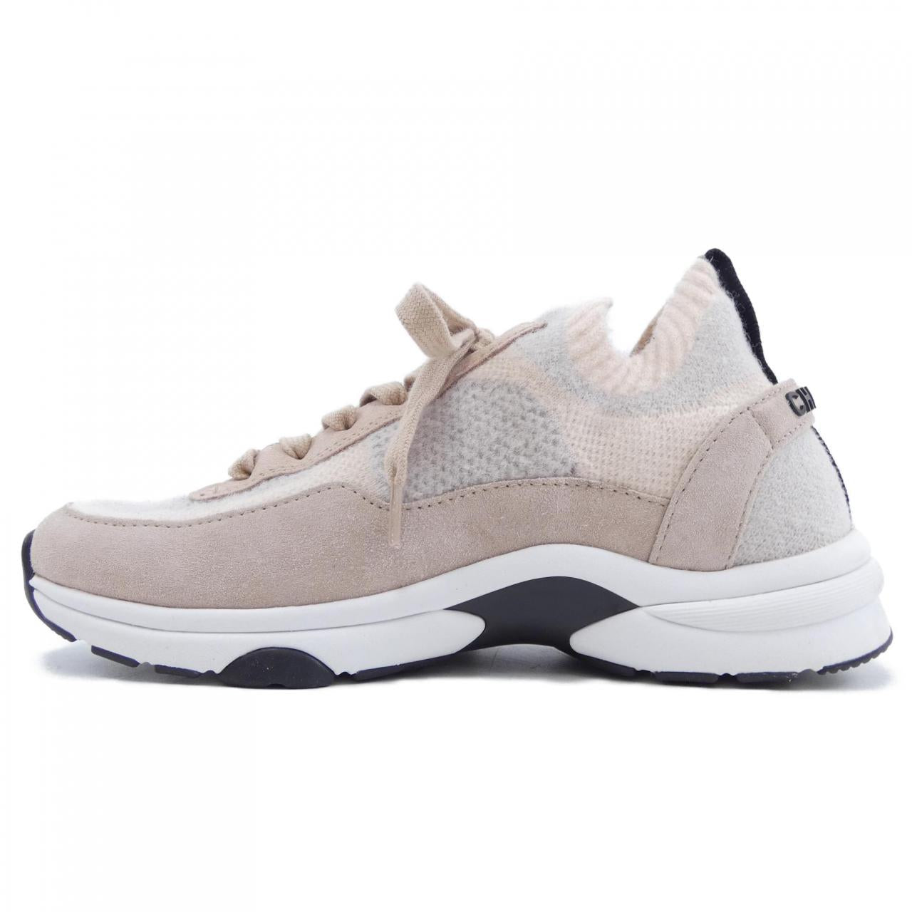 Chanel G38750B14071 Knit Suede Calfskin Sneakers
