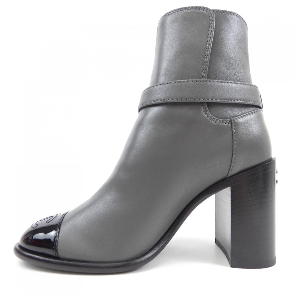 Chanel G38064Y56105 Lambskin Patent Calfskin Boots