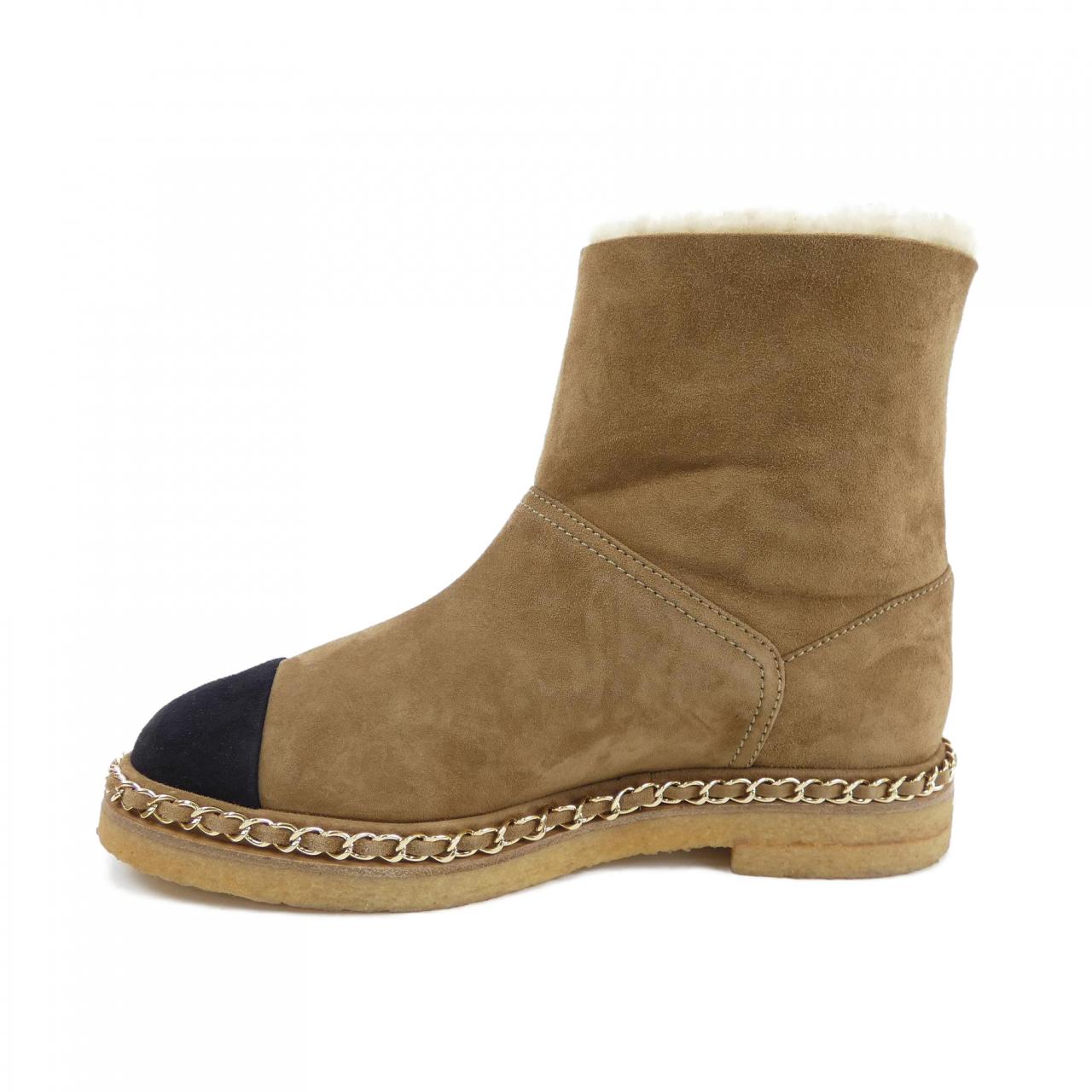 Chanel G34113Y52122 Kid Suede Shearling Boots