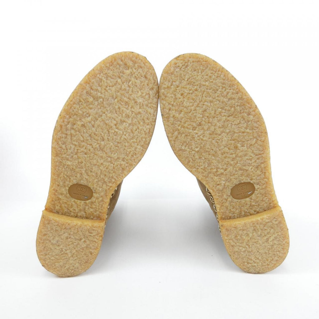 Chanel G34113Y52122 Kid Suede Shearling Boots