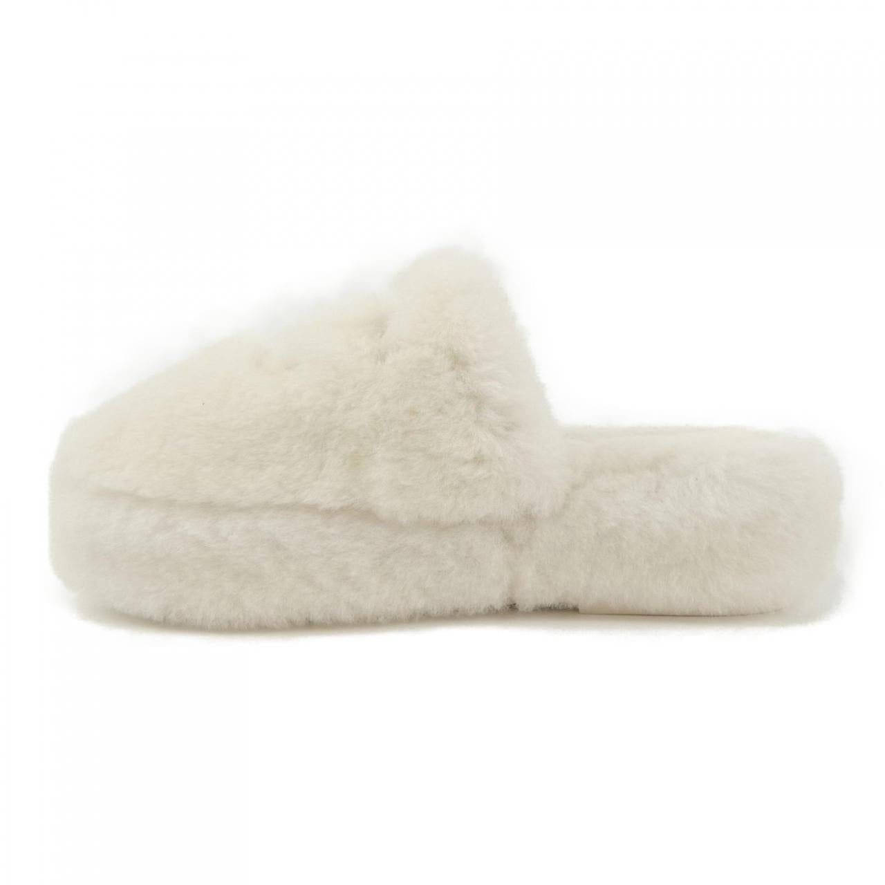 Chanel G45984B17892 Shearling Lambskin Sandals