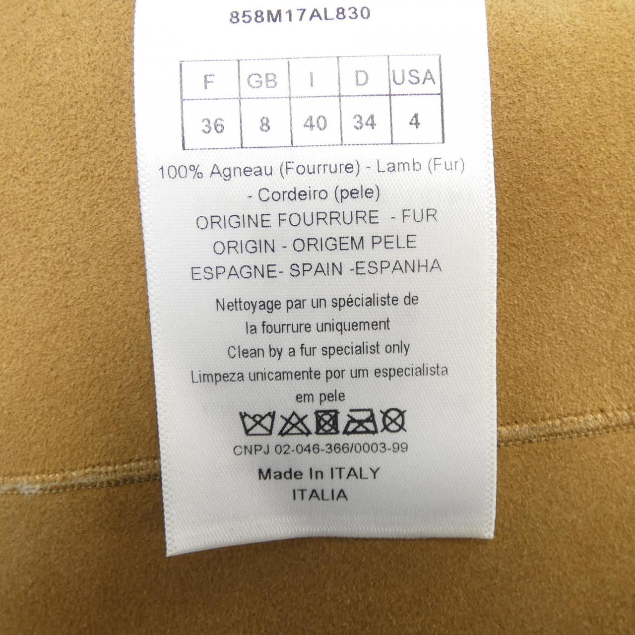 Christian Dior 858M17AL830 Shearling Coat