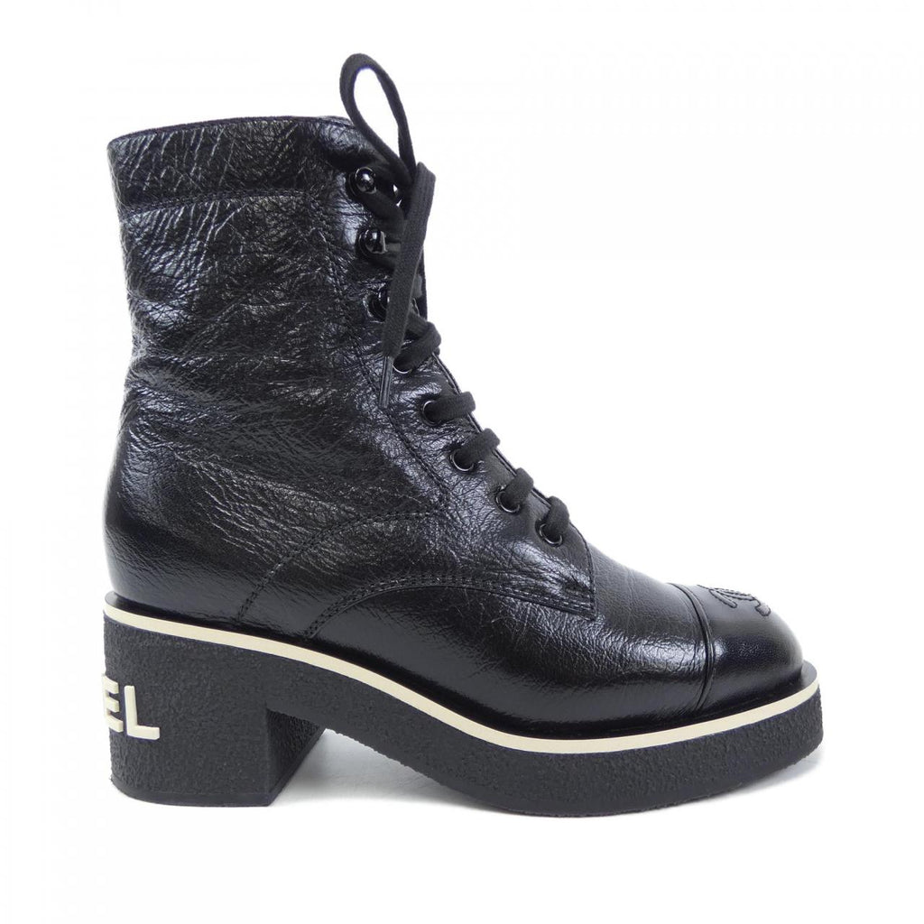 Chanel G36435X51854 Shiny Lambskin Boots