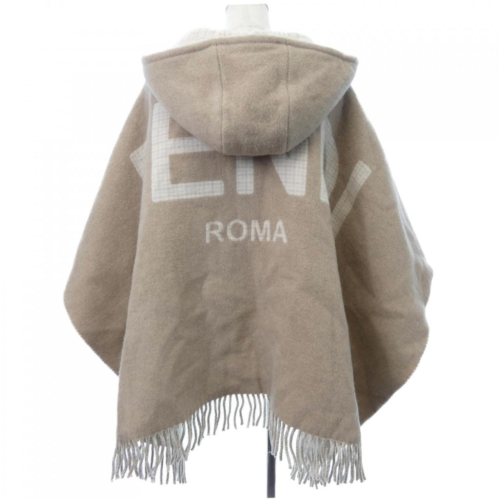 Fendi FXX722 AHR1 TU Cashmere Blend Cape