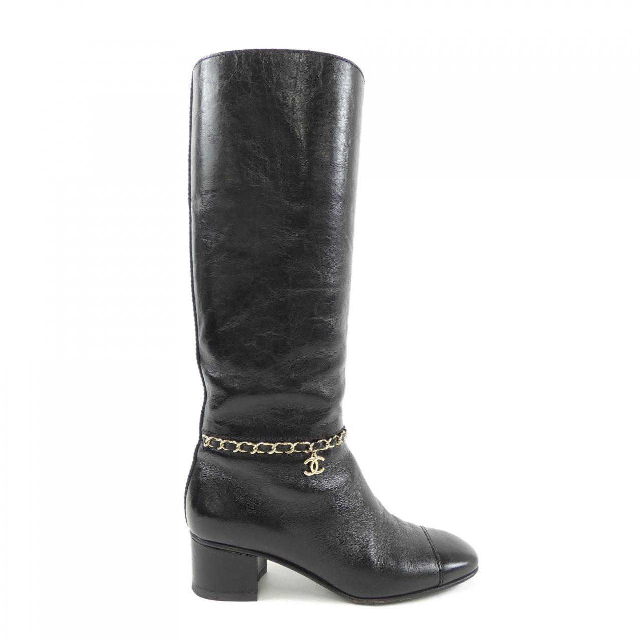 Chanel G35006X53109 Calfskin Long Boots