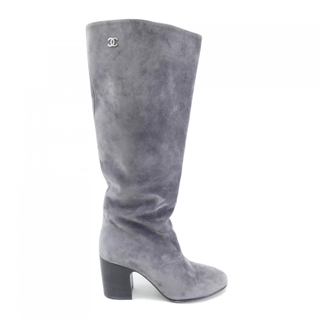 Chanel G32212X48015 Suede Long Boots