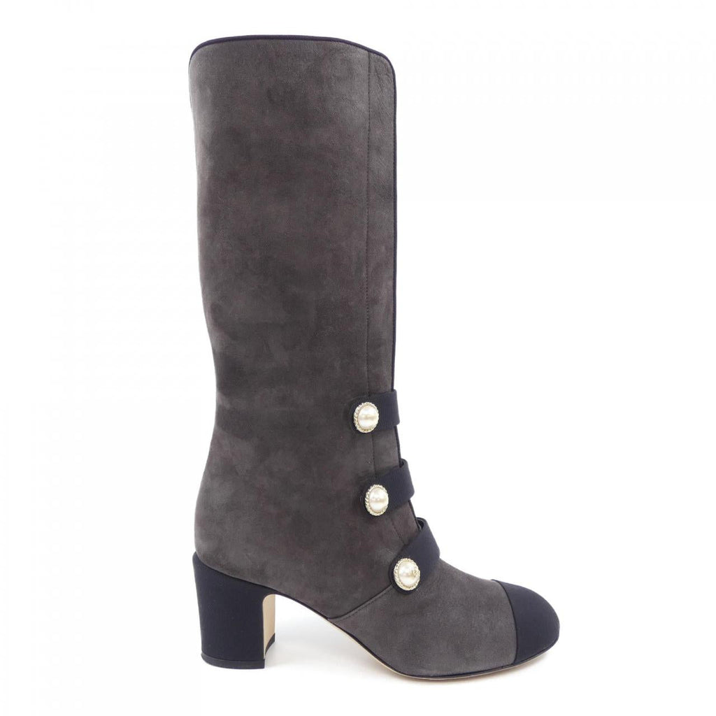 Chanel G32925Y51387 Glitter Calfskin Long Boots