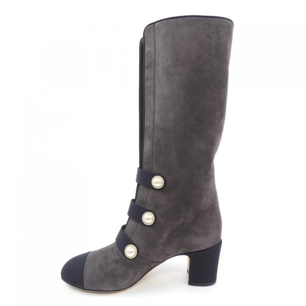 Chanel G32925Y51387 Glitter Calfskin Long Boots