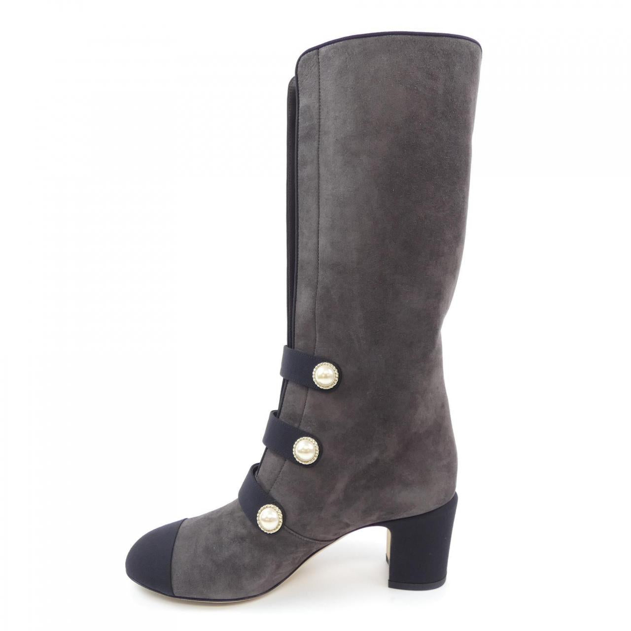 Chanel G32925Y51387 Glitter Calfskin Long Boots