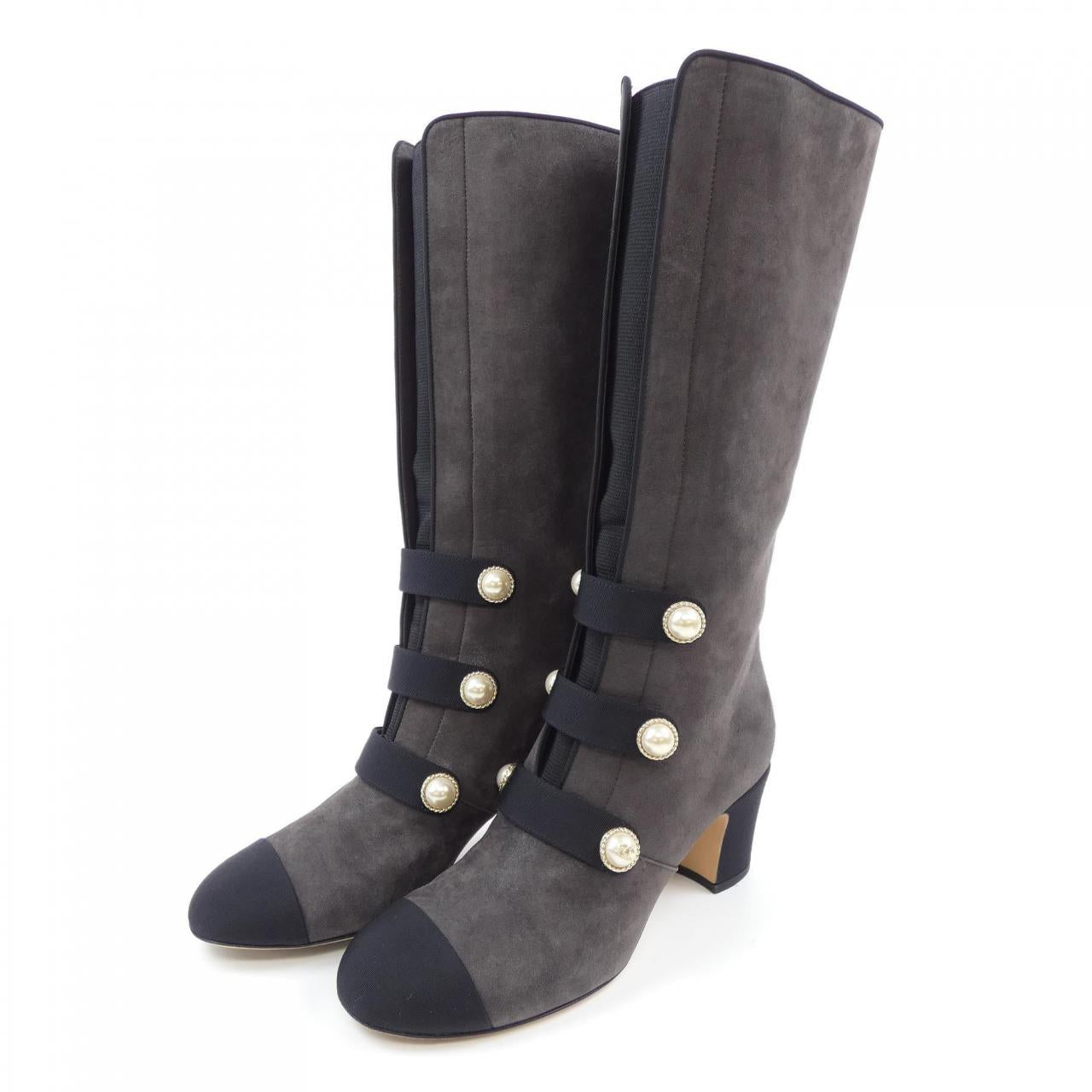 Chanel G32925Y51387 Glitter Calfskin Long Boots