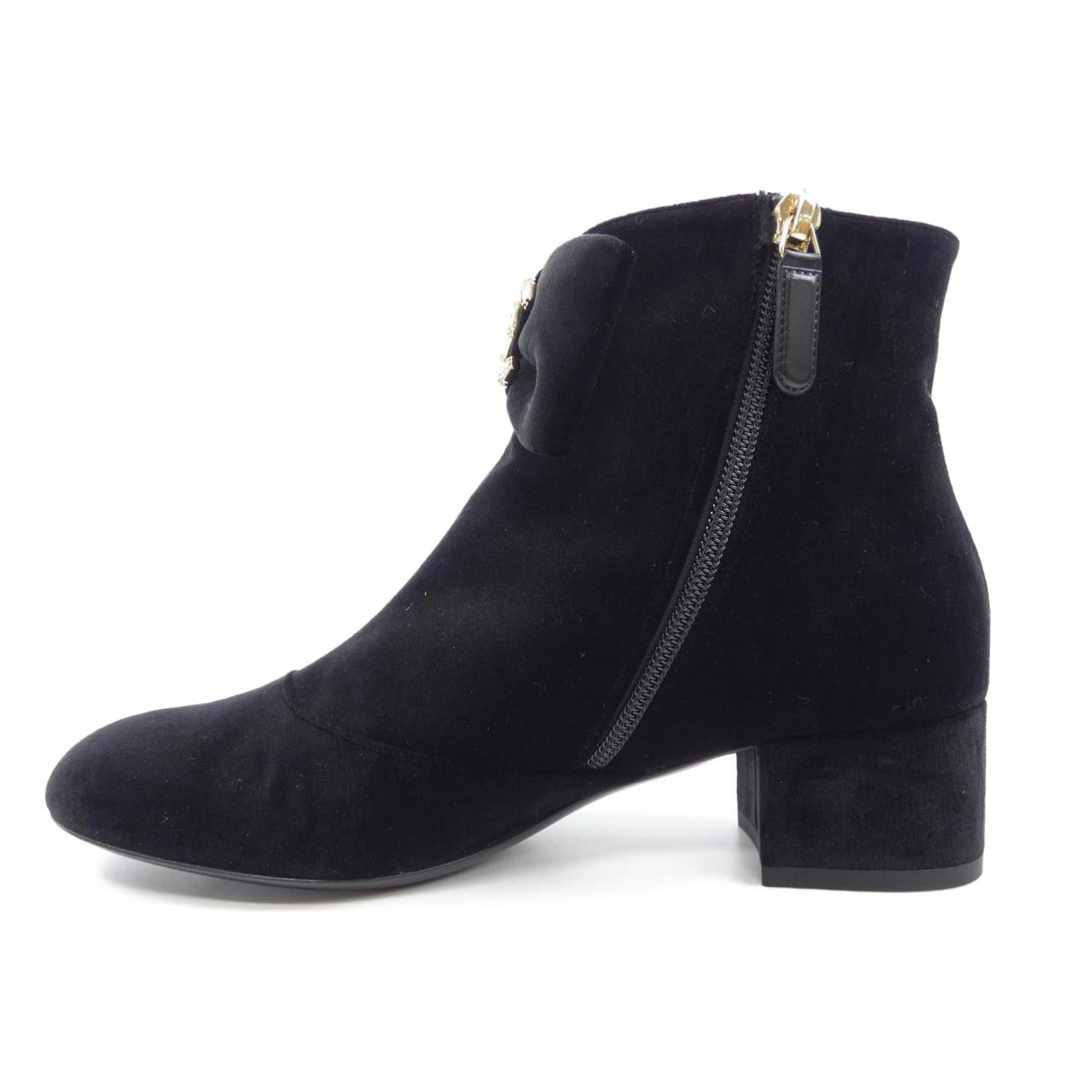 Chanel G46063B18362 Velvet Strass&Metal Boots