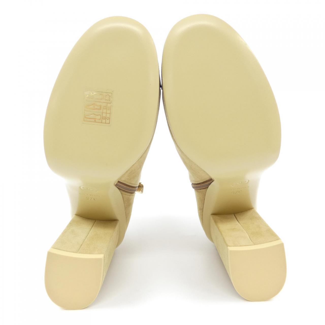 Chanel Suede Kidskin Patent Calfskin Boots