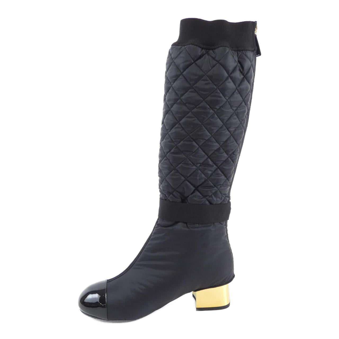 Chanel G38428Y55553 Fabric/Lambskin & Patent Calfskin Boots