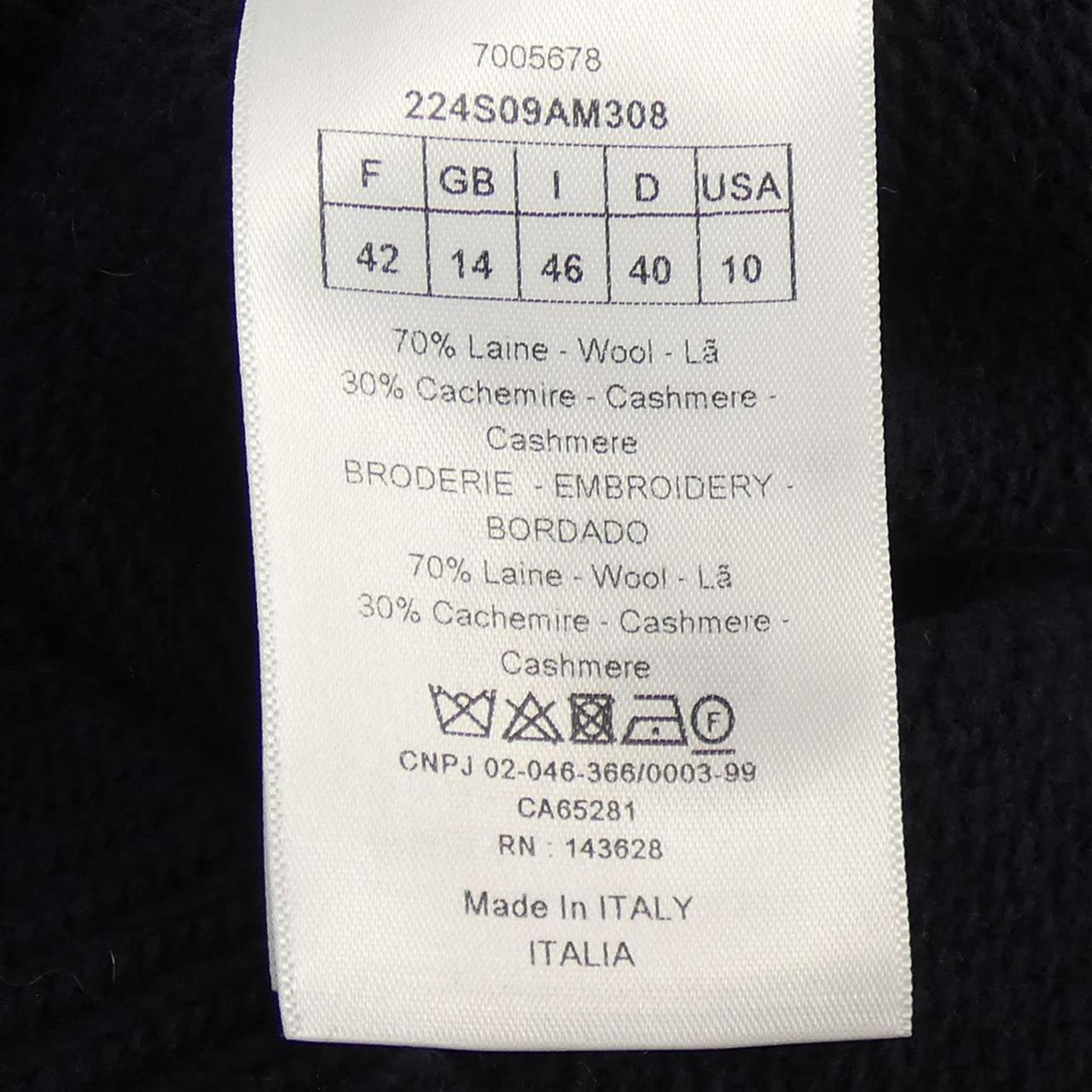 Christian Dior 224S09AM308 Cashmere Knit