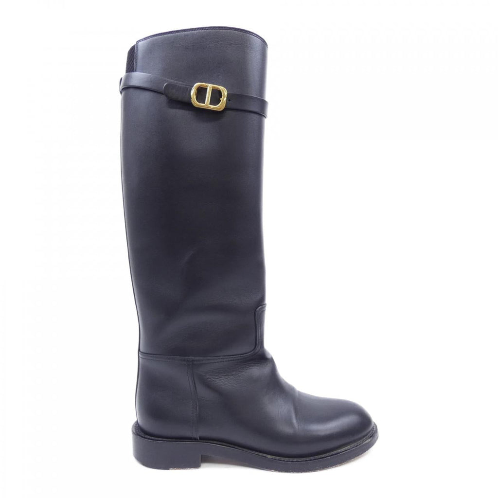 Christian Dior DIOR EMPREINTE Calf Leather Long Boots