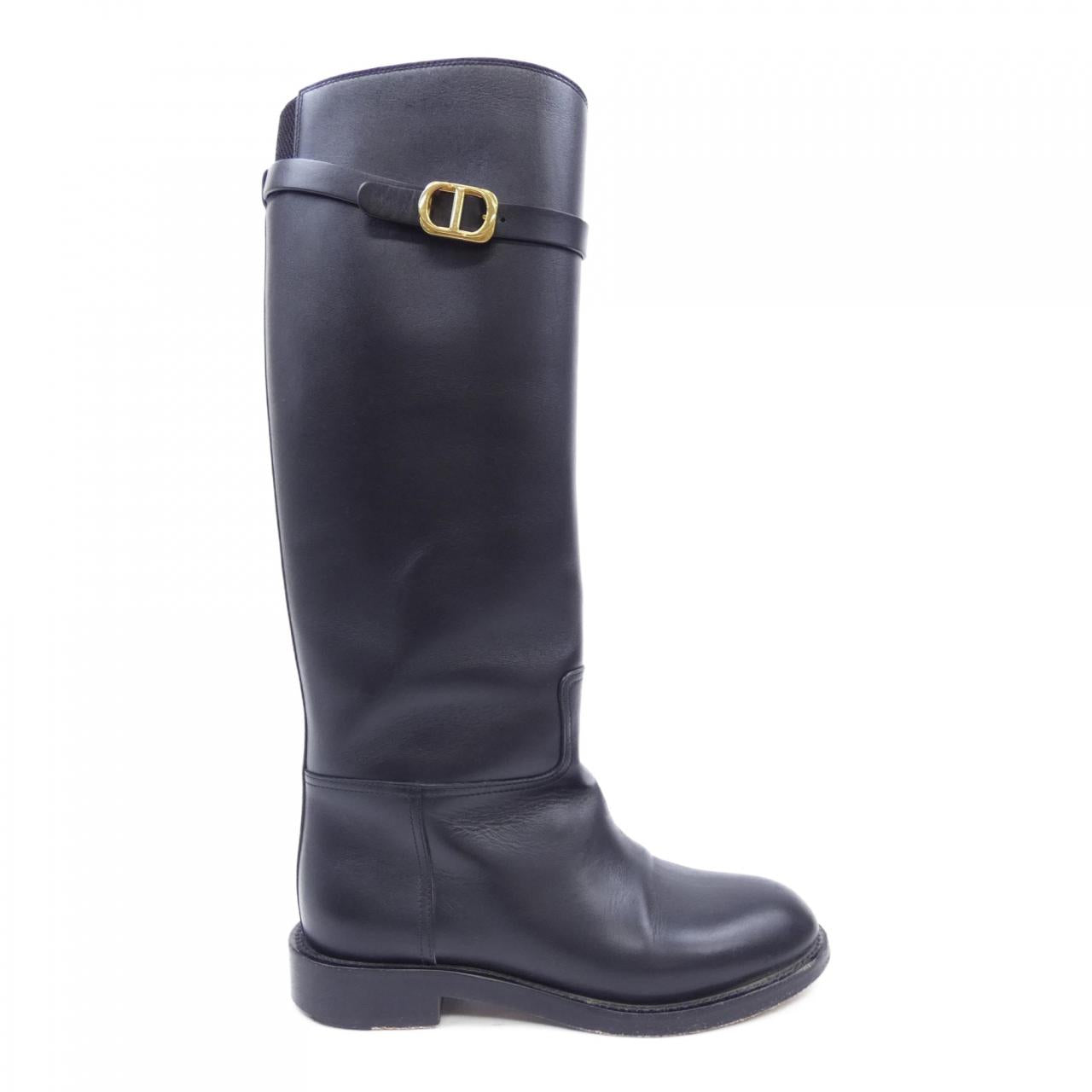Christian Dior DIOR EMPREINTE Calf Leather Long Boots