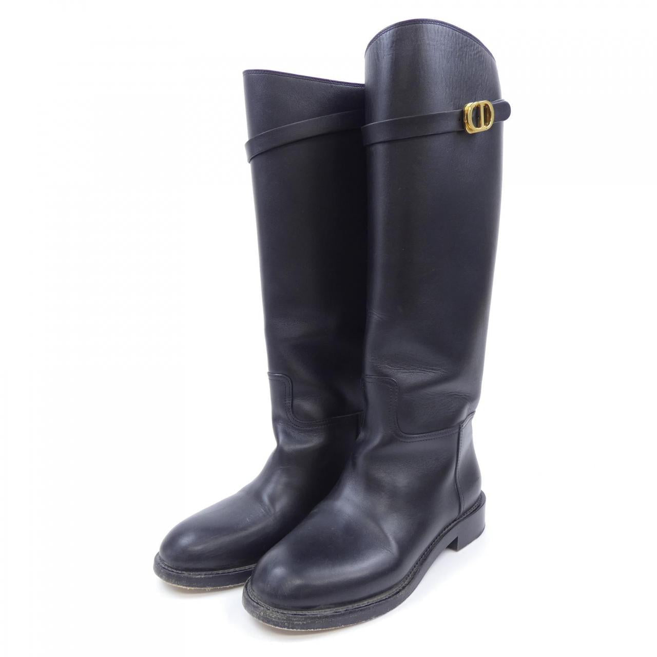 Christian Dior DIOR EMPREINTE Calf Leather Long Boots