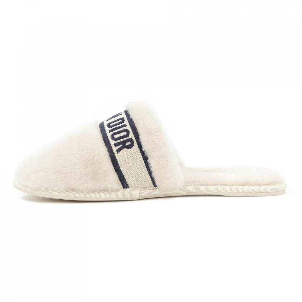Christian Dior Embroidery Shearling Sandals