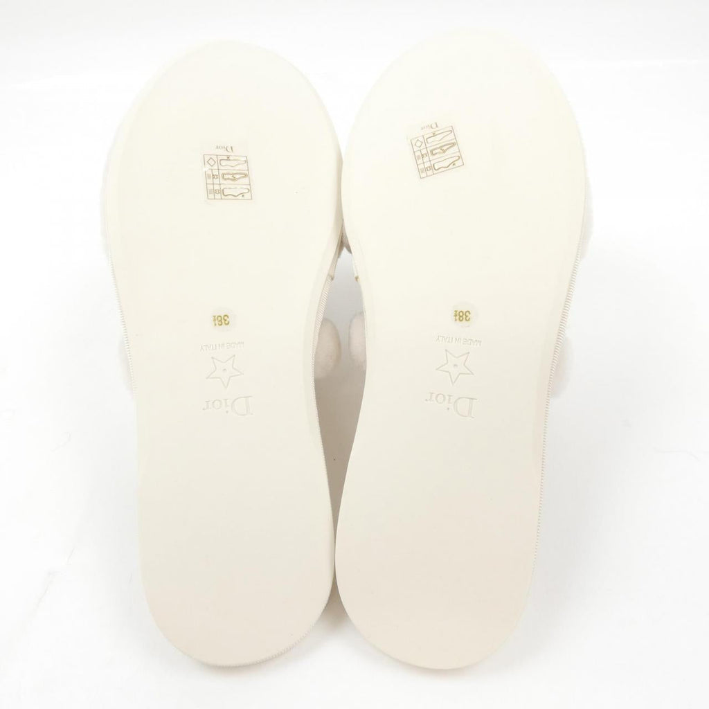 Christian Dior Embroidery Shearling Sandals
