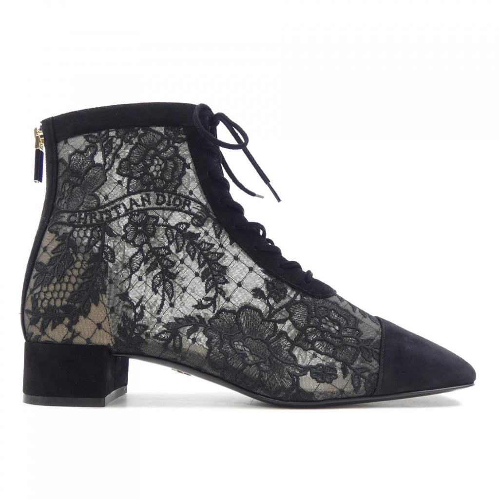 Christian Dior KDI850ROY Embroidery Mesh & Suede Goatskin Boots