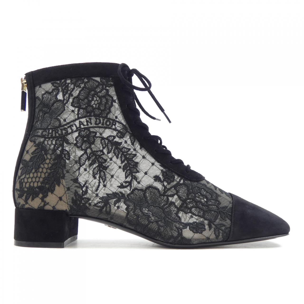 Christian Dior KDI850ROY Embroidery Mesh & Suede Goatskin Boots