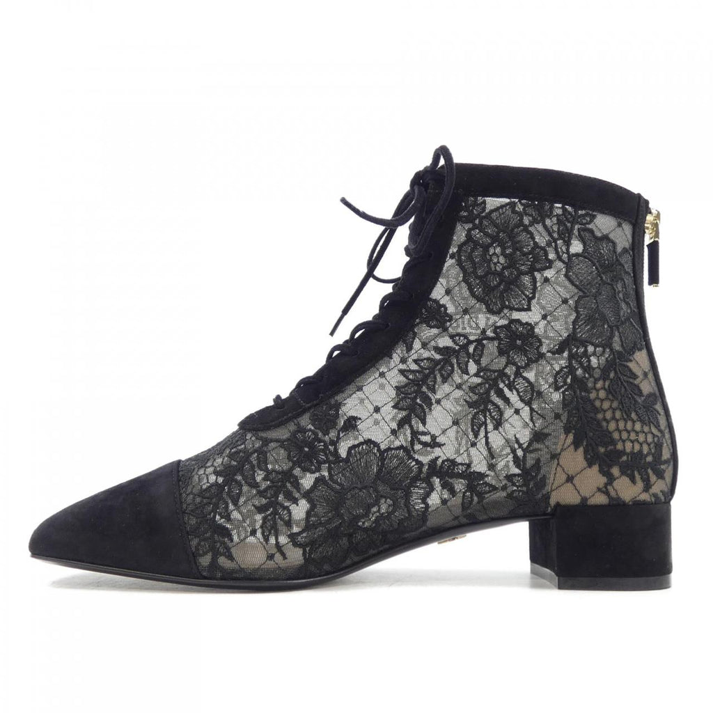Christian Dior KDI850ROY Embroidery Mesh & Suede Goatskin Boots
