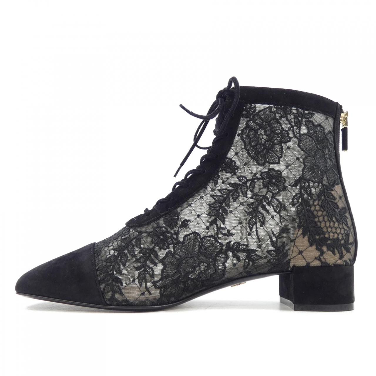 Christian Dior KDI850ROY Embroidery Mesh & Suede Goatskin Boots