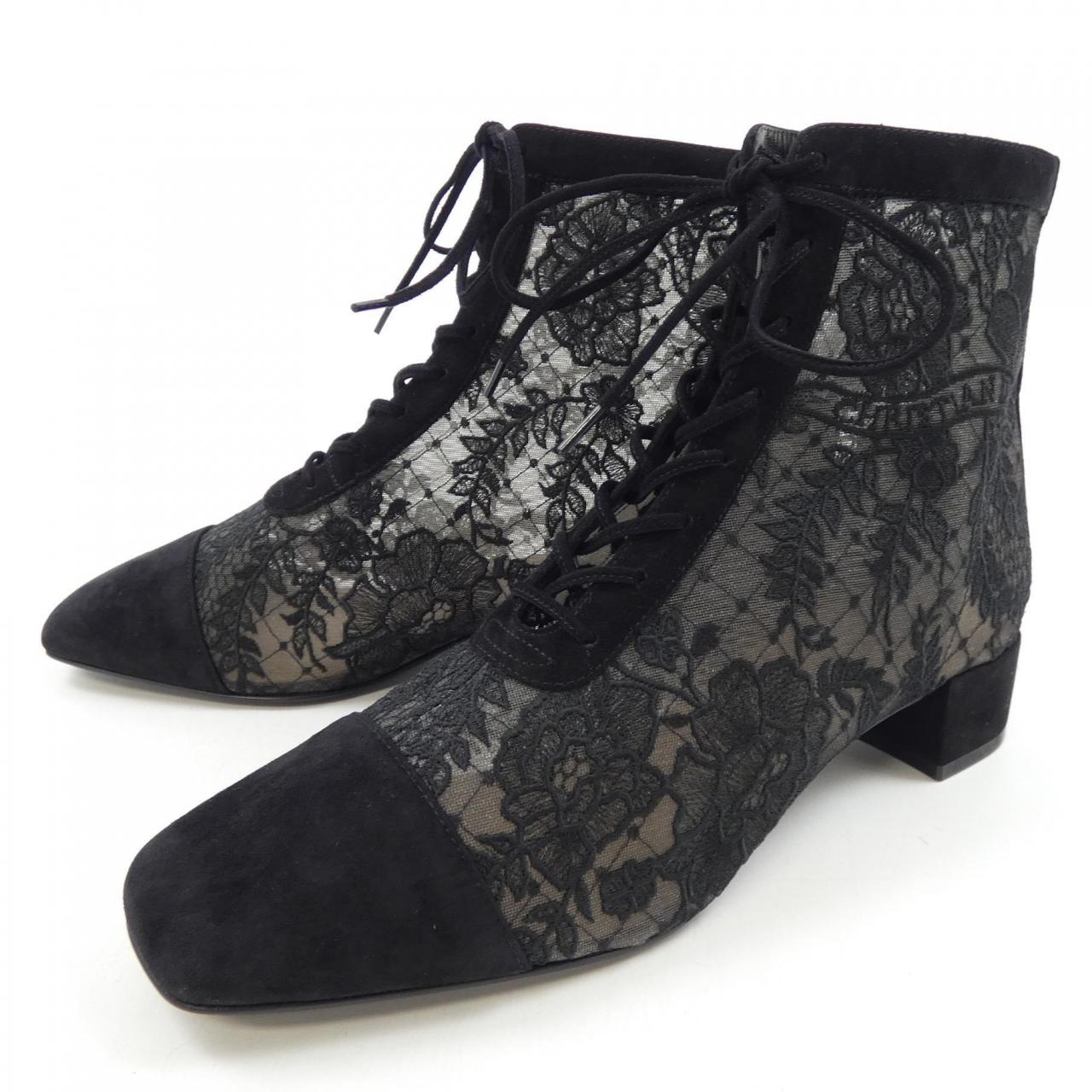 Christian Dior KDI850ROY Embroidery Mesh & Suede Goatskin Boots