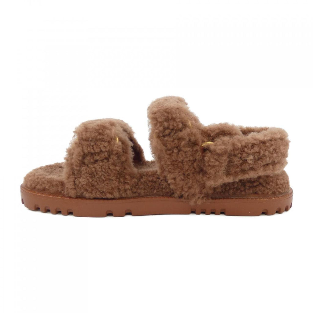 Christian Dior Shearling Sandals