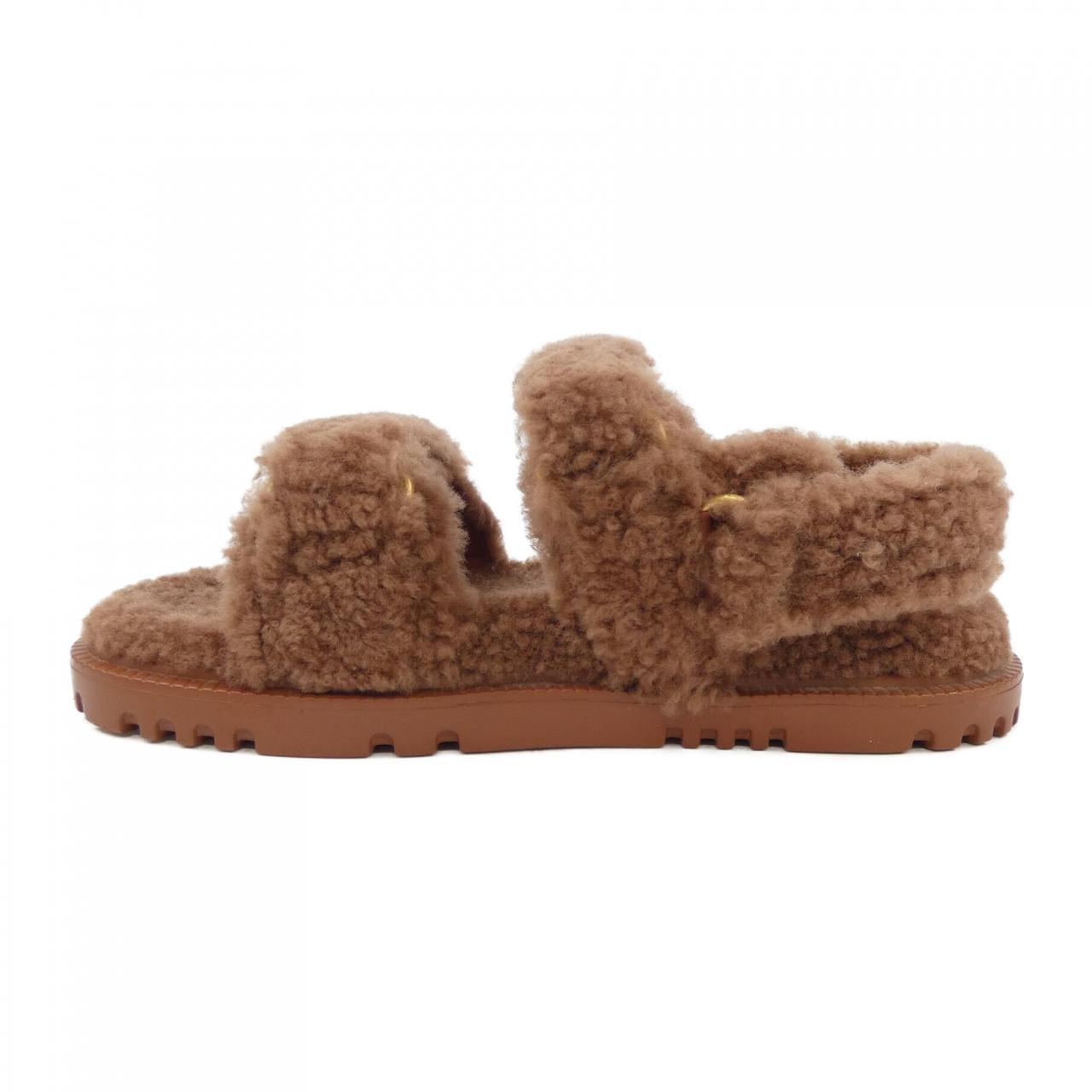 Christian Dior Shearling Sandals
