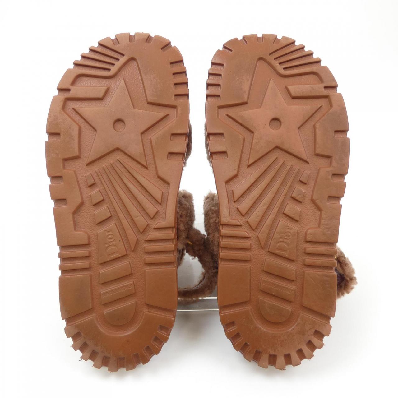 Christian Dior Shearling Sandals