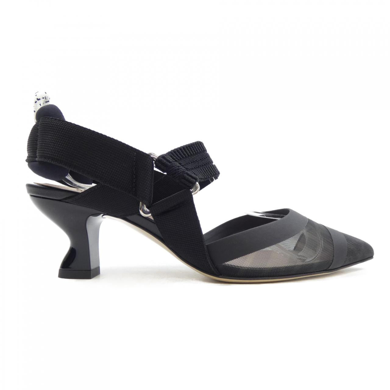 Fendi 8J6716A8UGF Leather Mesh Shoes